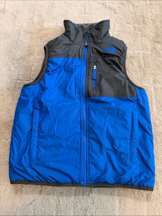 The North Face Other - The North Face Boys Blue and Gray Puffer Vest reversible.